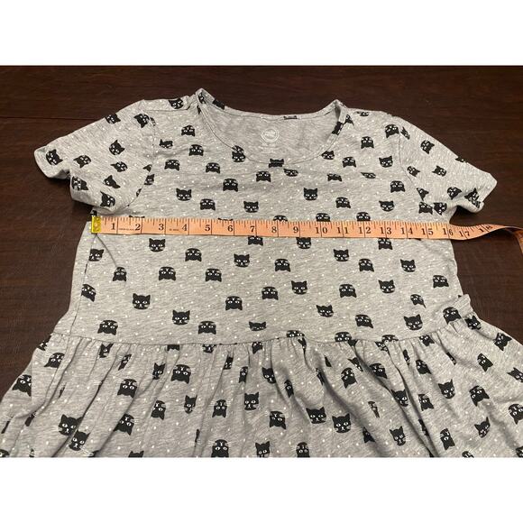 Black Cat Print Dress w/ Pockets XXL (18) Halloween Cute Fall Party - Picture 5 of 5